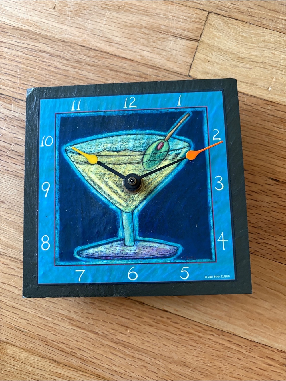 Blue Martini Decorative Wall Clock